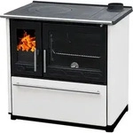 EEK A+ K&uuml;chenofen Holzherd Plamen 850 wei&szlig;, rechte Version - 8 kW Dauerbrandherd
