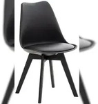 CLP Esszimmerstuhl Linares schwarz/schwarz/Kunststoff