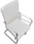 vidaXL Freischwinger 2 Stk. Wei&szlig; Kunstleder