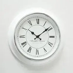 Wanduhr Yella Analog Kunststoff wei&szlig; Ziffern &Oslash; 40 cm