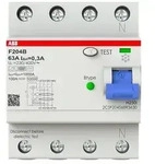ABB Stotz S&J FI-Schutzschalter F204B-63/0,3-4TE 2CSF204568R3630