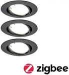 Paulmann LED Einbauleuchte Smart Home Zigbee 3.0 Base Coin Basisset schwenkbar rund