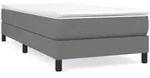 vidaXL Bettgestell ohne Matratze Dunkelgrau 100x200 cm Stoff