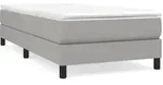vidaXL Boxspringbettgestell Hellgrau 100x200 cm Stoff