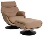Mendler Relaxsessel mit Hocker HWC-K99, Fernsehsessel Sessel, Wippfunktion...