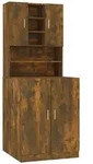 vidaXL Waschmaschinenschrank R&auml;uchereiche Holzwerkstoff