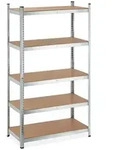 Relaxdays Schwerlastregal, 5 Ebenen, HBT 180x100x50 cm, 1250 kg Tragkraft, Lagerregal