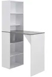 vidaXL Bartisch mit Schrank Wei&szlig; 115x59x200 cm
