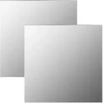 vidaXL Wandspiegel 2 Stk. 50x50 cm Quadratisch Glas