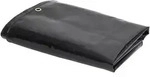 vidaXL Abdeckplane 650 g/m2 3x3 m Schwarz