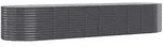 vidaXL Hochbeet Verzinkter Stahl 396x100x68 cm Anthrazit