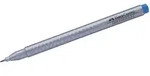 FABER CASTELL Fineliner Finepen Grip 0,4 mm helioblau r&ouml;tlich