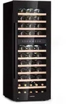 Klarstein Barossa 73 Duo Weink&uuml;hlschrank 2 Zonen 192 Ltr 73 Fl Touch-Display Schwarz