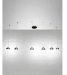 Arabella LED-H&auml;ngeleuchter aus Metall und geblasenem Rauchglas 3547-46-126 Fabas