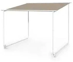 Blumfeldt Nantes Pavillon Gazebo Sonnendach 3x3m Polyester Stahlrahmen UV50+