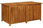 vidaXL Garten-Aufbewahrungsbox 150x80x75 cm Massivholz Akazie