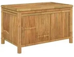 vidaXL Gartentruhe 90x52x55 cm Bambus