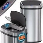 MONZANA&reg; Sensor M&uuml;lleimer 58 L Wasserdicht Automatik Eckig K&uuml;che Abfalleimer