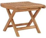 vidaXL Klappbarer Fu&szlig;hocker 46,5&times;49&times;41,5 cm Massivholz Teak