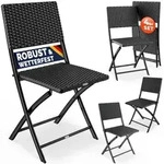 CASARIA&reg; Polyrattan Klappstuhl Gartenstuhl Balkonstuhl klappbar 4er Set