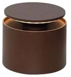 Zafferano Tragbare und wiederaufladbare Push Up Corten LED-Tischleuchte
