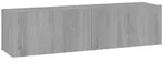 vidaXL TV-Wandschrank Grau Sonoma 120x30x30 cm Holzwerkstoff