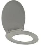 vidaXL Toilettensitz mit Absenkautomatik Grau Oval