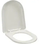 vidaXL Toilettensitz mit Absenkautomatik Wei&szlig; Quadratisch