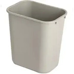 Rechteckiger Abfallbeh&auml;lter 26,6 Liter, Rubbermaid, VB 002956, Grau