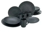 CreaTable Schiefer Schwarz Kombiservice 16-tlg Steinzeug