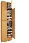 VCM LonaXXL Schuhschrank 6 T&uuml;ren 1 Schublade Buche dekor.