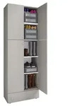 VCM LonaXXL Schuhschrank 4 T&uuml;ren 1 Schublade grau.