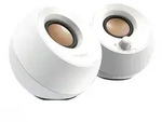 Creative Pebble 2.0-Lautsprecher, 3,5-mm-Stereo-Klinke, USB-betrieben, weiss