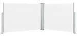 vidaXL Ausziehbare Seitenmarkise Creme 120 x 1000 cm