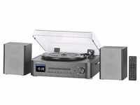 auvisio Musikanlage MHX-630 Plattenspieler/Digitalisierer, CD, DAB+/FM/ Internetradio