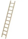 Stufen-Anlegeleiter Holz ohne Traverse 10 Stufen
