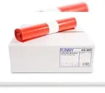 Funny M&uuml;lls&auml;cke, rot, 120 Liter, 250 St&uuml;ck, LDPE-Reg. (10 Rollen &aacute; 25 St&uuml;ck)