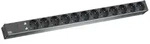 BACHMANN IT PDU ALU 1HE 12x Schutzkontakt, &Uuml;SS, Zuleitung mit Schutzkontaktstecker