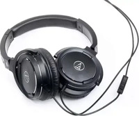 Audio-Technica ATH-WS55IBK On-Ear-Kopfh&ouml;rer mit Inline Controller