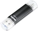 Hama USB Type-A / Micro-USB Stick 64 GB 181098 Laeta Twin (Schwarz) 00181098