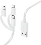 Hama 0,48 Gbit/s Stecker USB A auf Micro-USB B 1 m 201535 (Wei&szlig;) 00201535