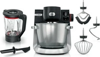 Bosch MUMS6ZS17, Bosch 1600 W K&uuml;chenmaschine 5,5 l Serie 6 MUMS6ZS17 (Schwarz,
