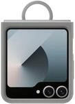 Cover f&uuml;r Samsung Galaxy Z Flip6 Silicone Case with Ring (Grau) EF-PF741TJEGWW
