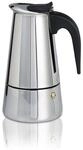 Xavax 6 Tassen Filterkaffeemaschine 111230 Espressokocher f&uuml;r (Schwarz, Silber)