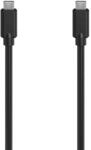 Hama 5 Gbit/s Stecker USB C auf USB C bis 100 W 1,5 m 086449 (Schwarz) 00086449
