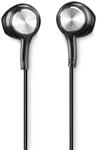 Hama In-Ear Kopfh&ouml;rer Kabelgebunden USB Typ-C 184193 Ocean II (Schwarz, Silber)