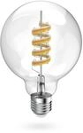 Hama LED Lampe Globe E27 EEK: F 470 lm Wei&szlig; (6500K) entspricht 40 W Dimmbar 176644