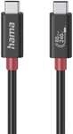 Hama 80000 Gbit/s Stecker Rundkabel USB C auf USB C bis 240 W 1 m 200799...