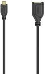 Hama 0,48 Gbit/s Stecker Micro-USB A auf USB A Buchse 0,15 m 200613 Flexi-Slim