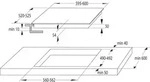 59.5 cm Induktions Kochfeld/Herdplatte 4 Zone(n) GI6433SRWF autarkes 